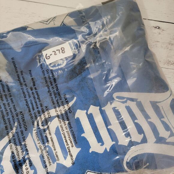 Ecko Unltd MMA Mens Size M Blue Spellout Graphic T Shirt Tee - Picture 8 of 8